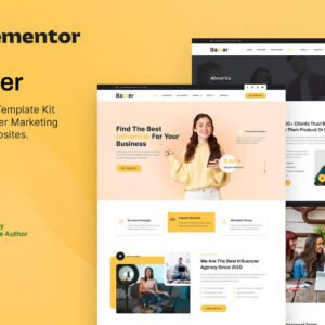 Influencer Marketing Agency Elementor Template Kit - Ultimate Bazzer