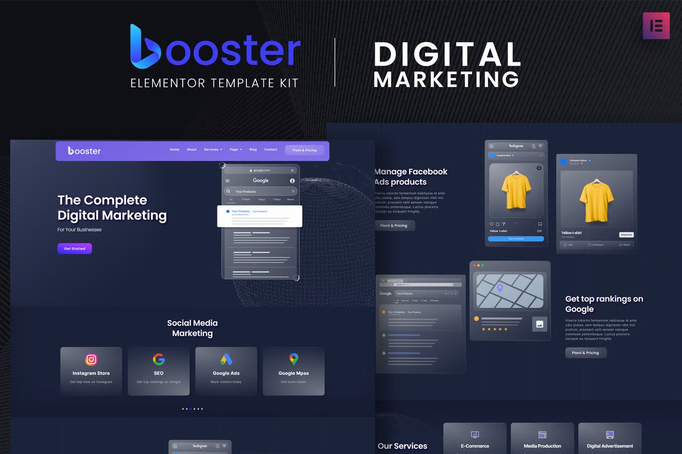 Ultimate Booster Marketing Business Elementor Template Kit